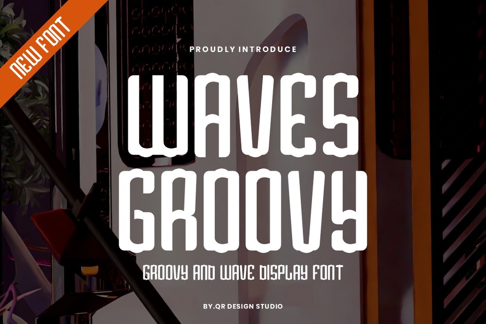 Ejemplo de fuente Waves Groovy Regular