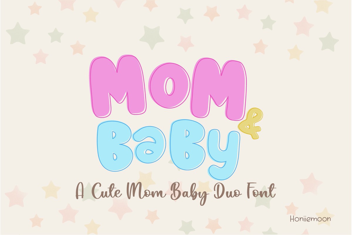 Ejemplo de fuente Mom & Baby Regular