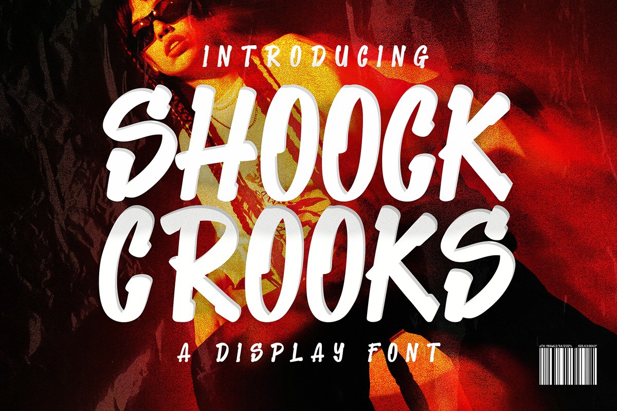 Ejemplo de fuente Shoock Crooks