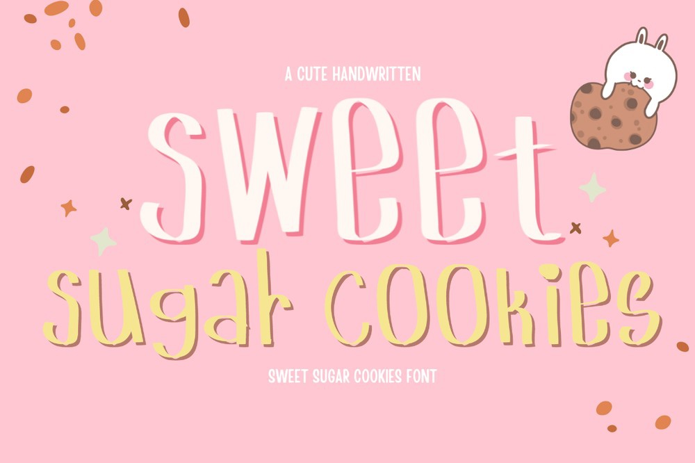 Ejemplo de fuente Sweet Sugar Cookies Regular