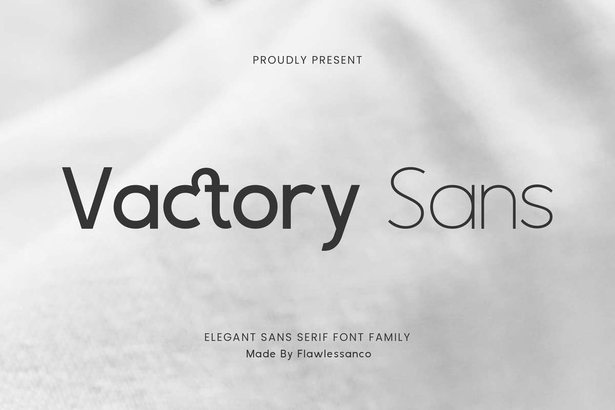 Ejemplo de fuente Vactory Sans