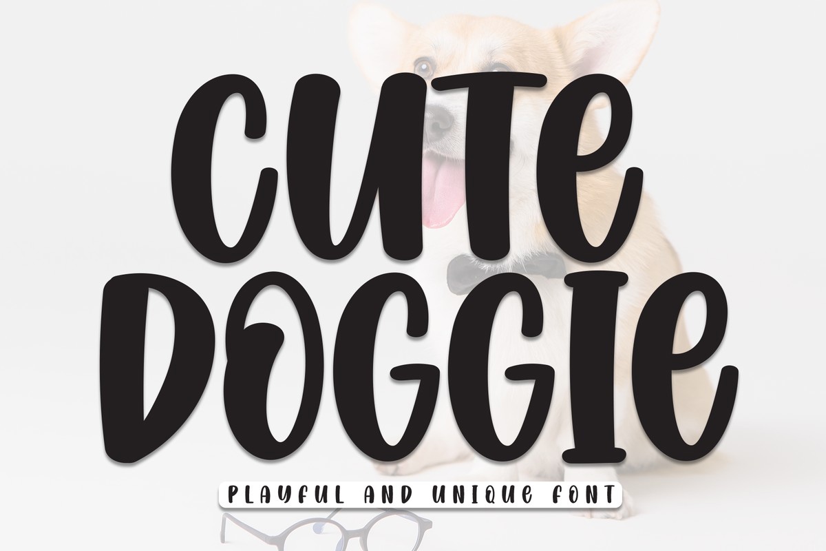 Ejemplo de fuente Cute Doggie Regular