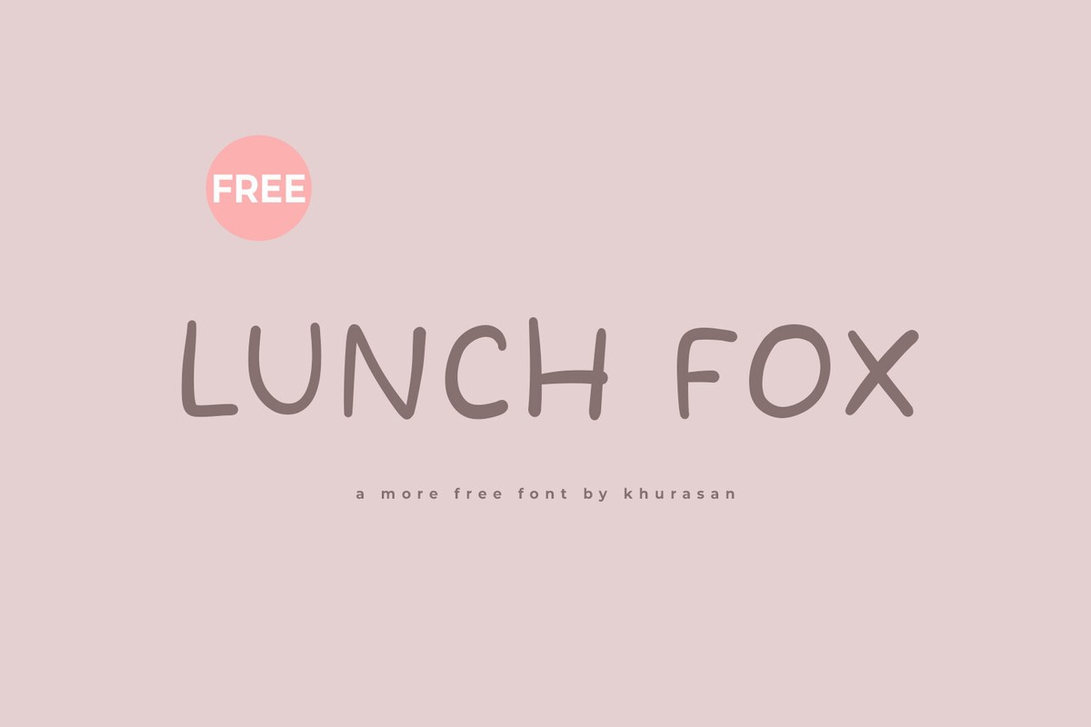 Ejemplo de fuente Lunch Fox