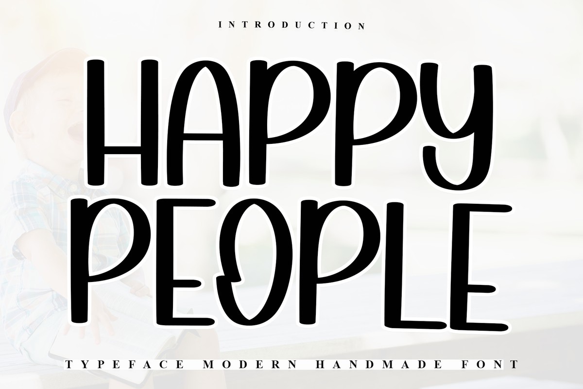Ejemplo de fuente Happy People