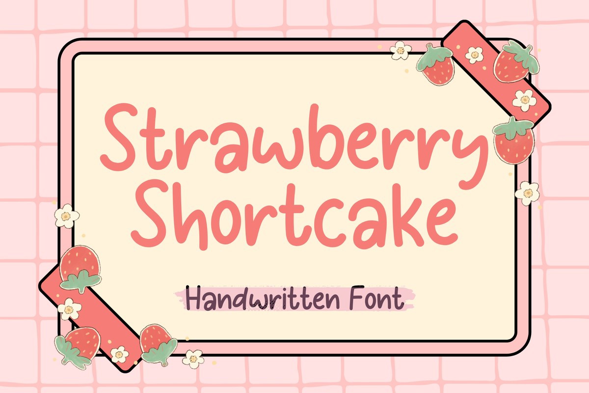 Ejemplo de fuente Strawberry Shortcake