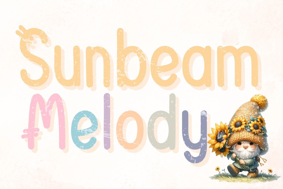 Ejemplo de fuente Sunbeam Melody