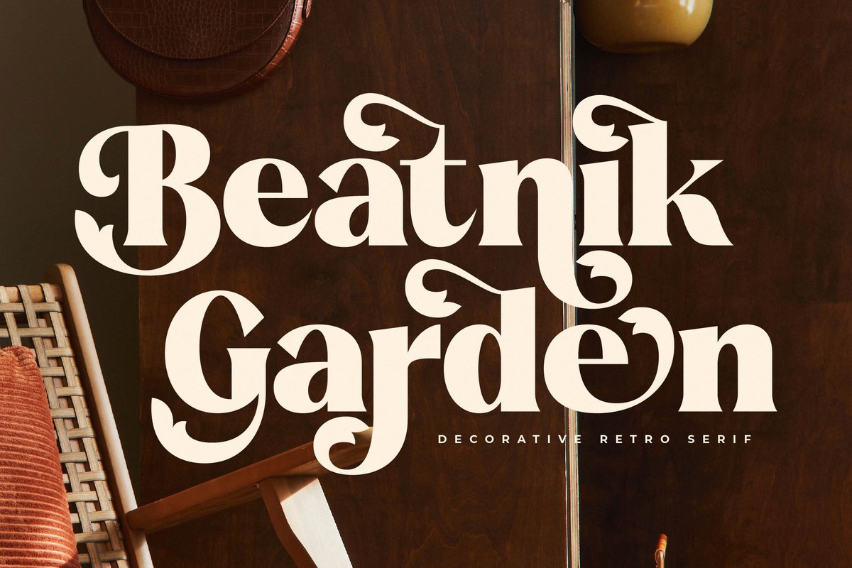 Ejemplo de fuente Beatnik Garden