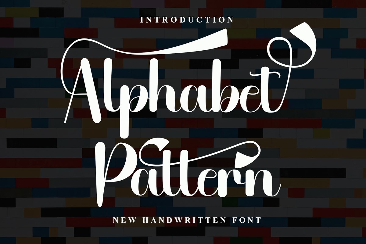 Ejemplo de fuente Alphabet Pattern