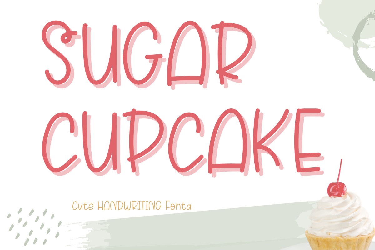 Ejemplo de fuente Sugar Cupcake Regular