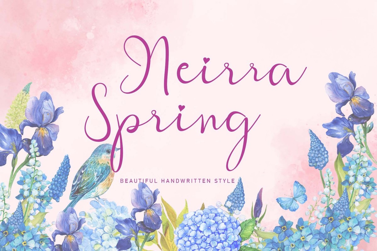 Ejemplo de fuente Neirra Spring