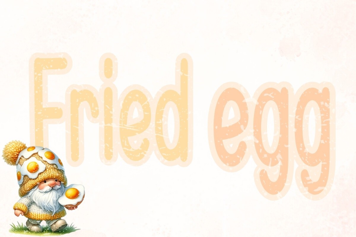 Ejemplo de fuente Fried Egg Regular