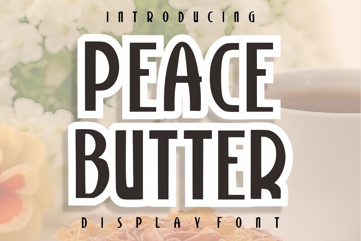 Ejemplo de fuente Peace Butter
