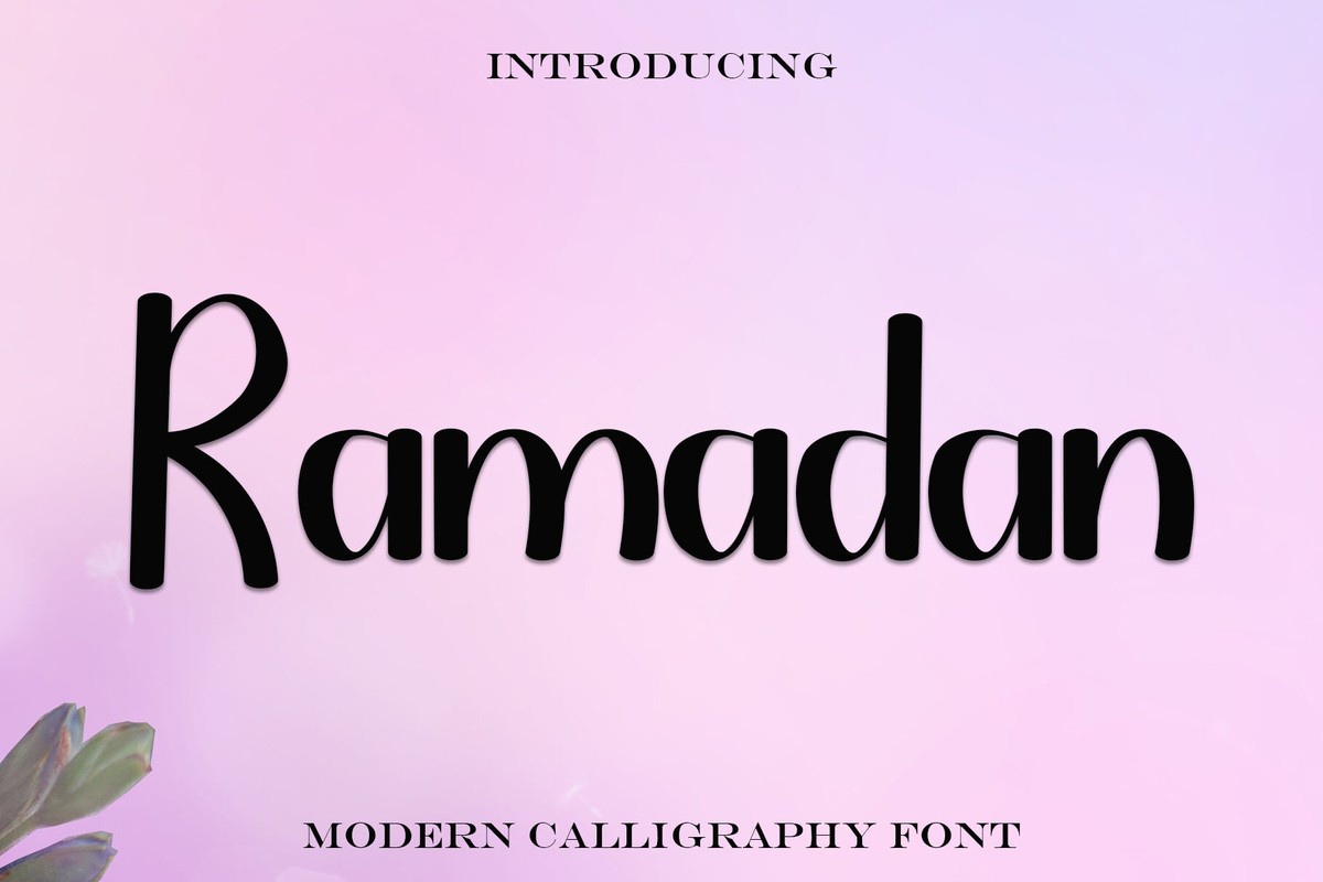 Ejemplo de fuente Ramadan