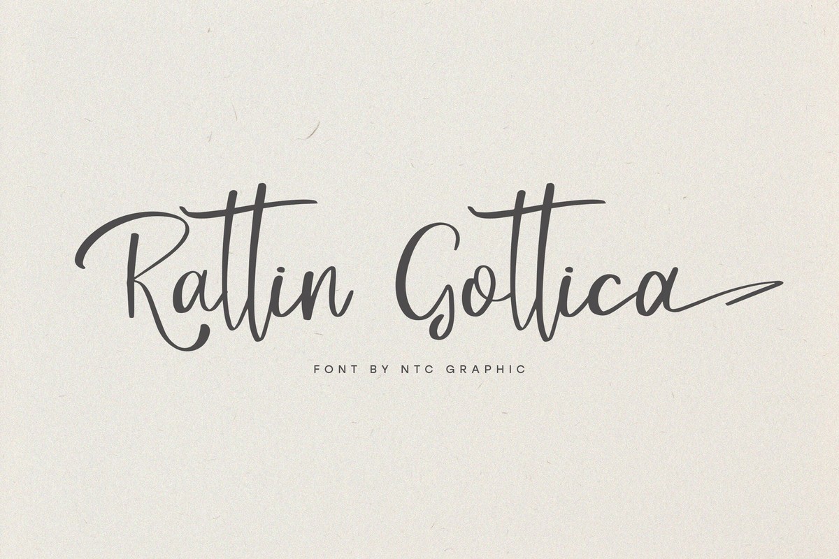Ejemplo de fuente Rattin Gotica