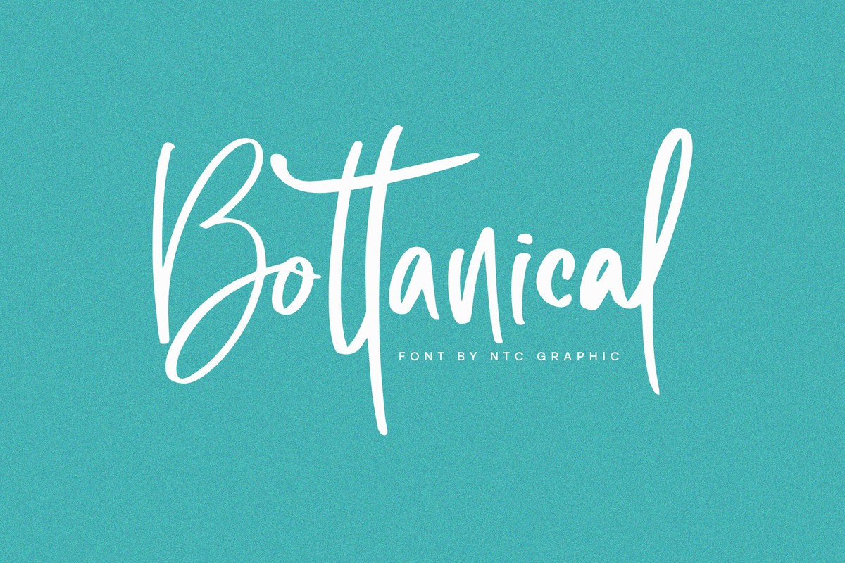 Ejemplo de fuente Bottanical