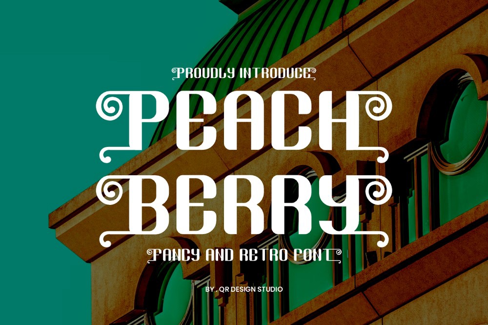 Ejemplo de fuente Peach Berry