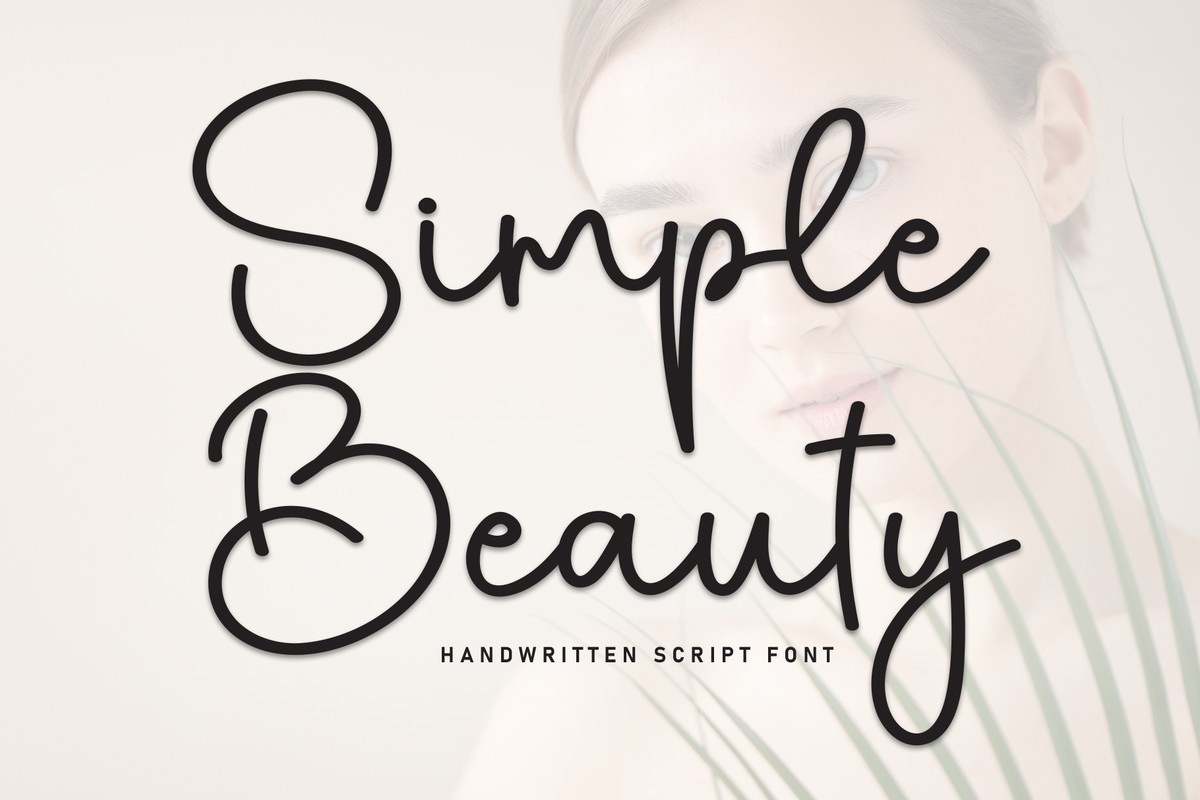 Ejemplo de fuente Simple Beauty Regular