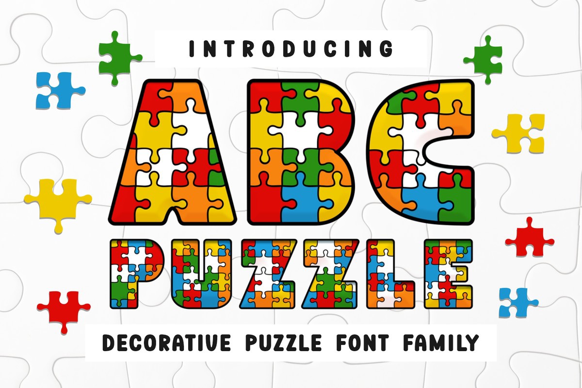 Ejemplo de fuente ABC Puzzle