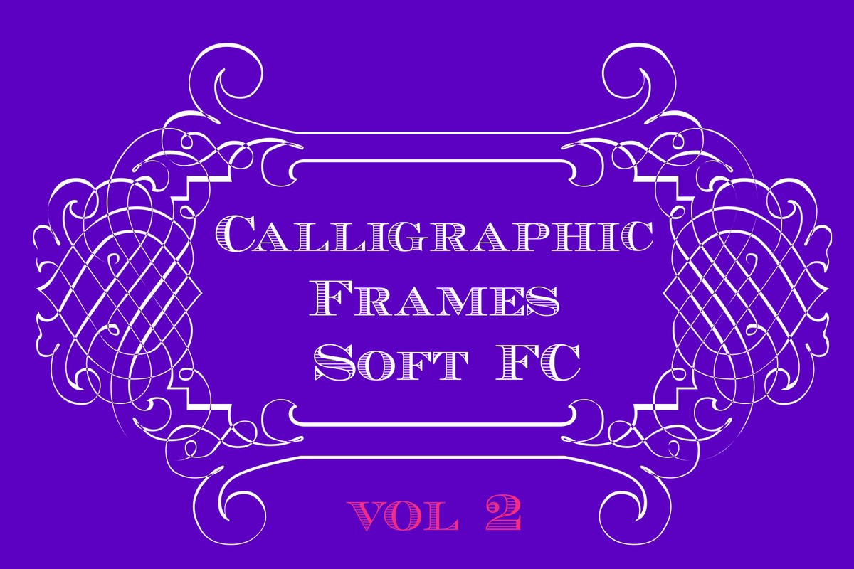 Ejemplo de fuente Calligrapic Frames Soft FC Pack