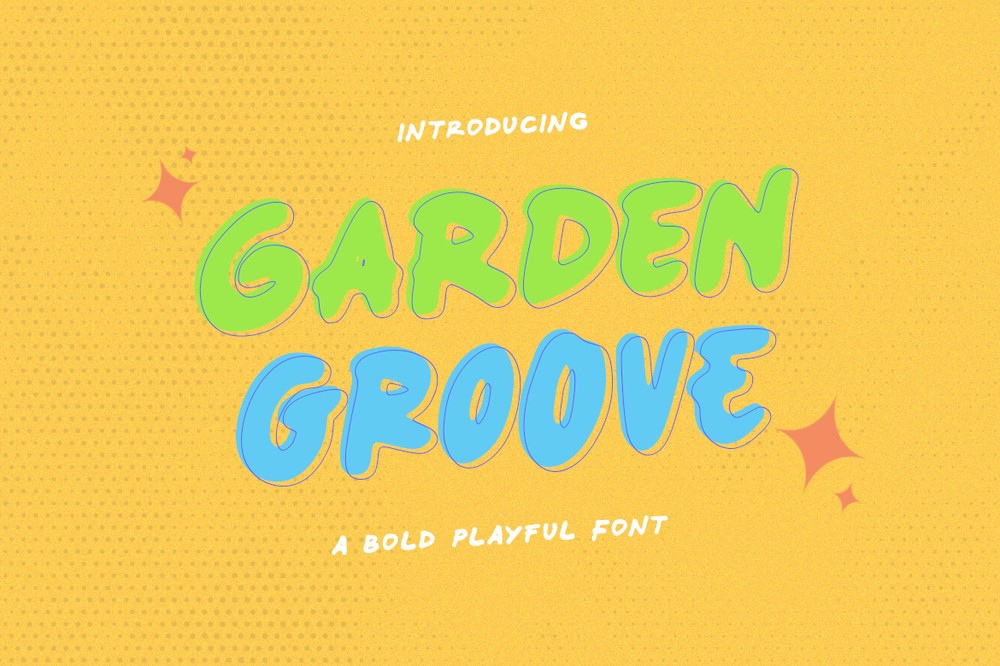 Ejemplo de fuente Garden Groove