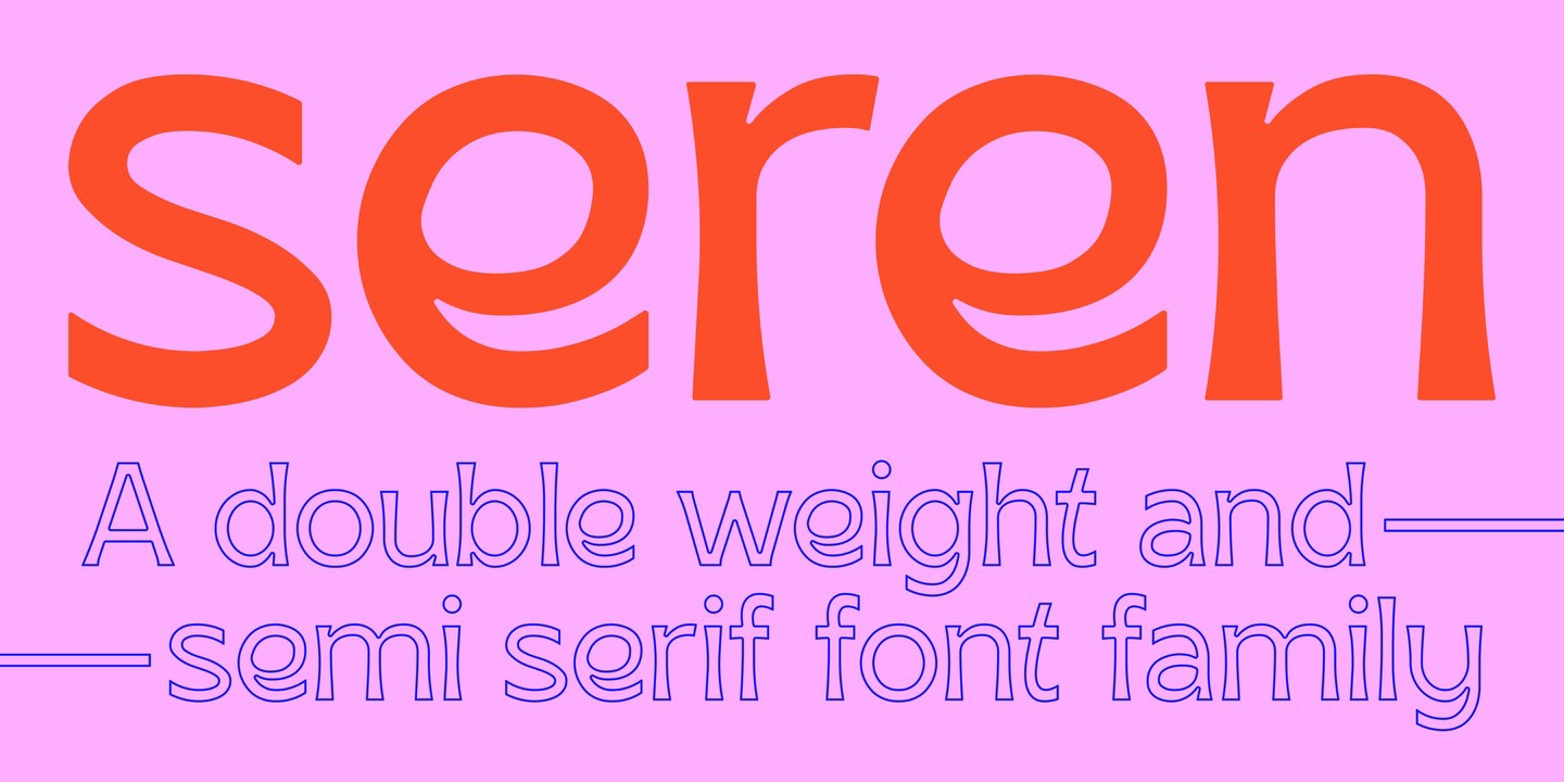 Ejemplo de fuente SK Seren Semi Bold Italic