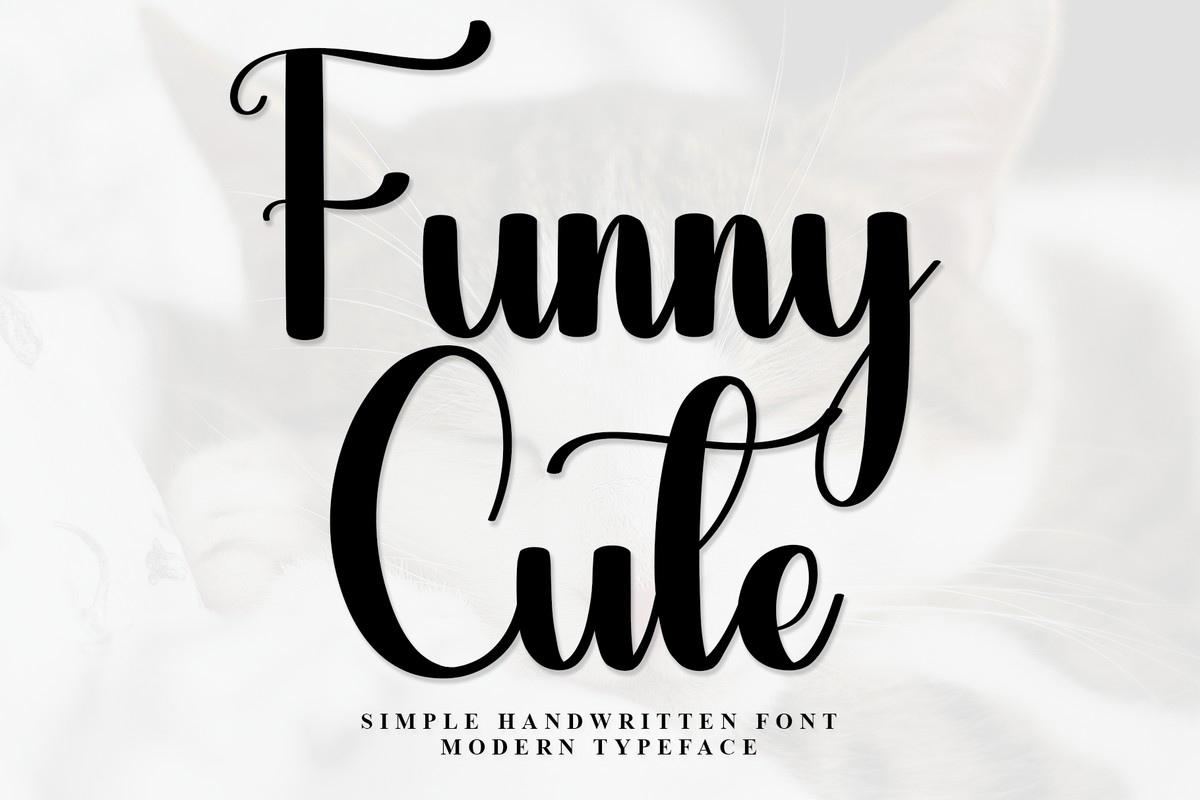 Ejemplo de fuente Funny Cute Regular