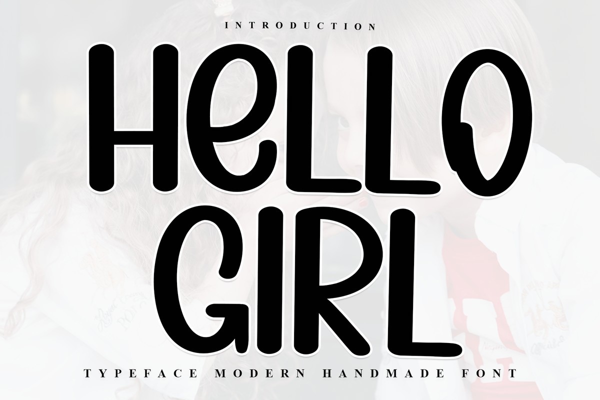 Ejemplo de fuente Hello Girl Regular