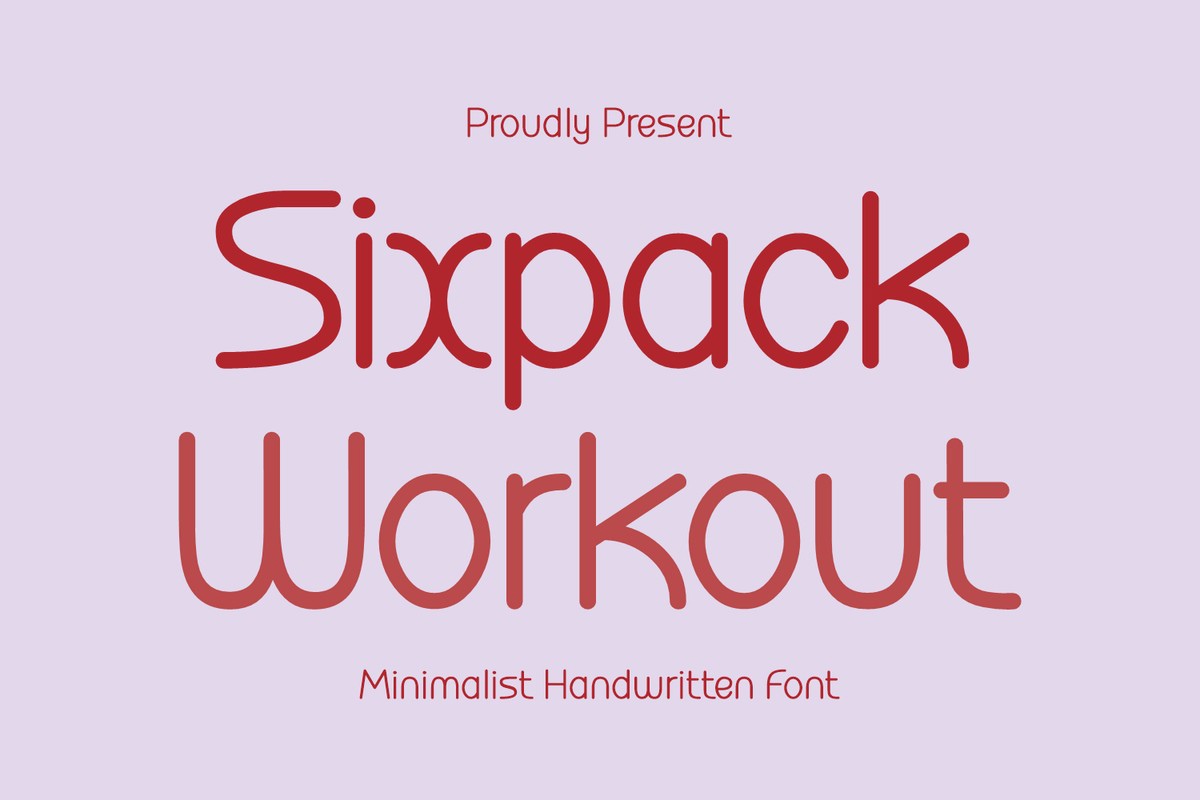 Ejemplo de fuente Sixpack Workout Regular