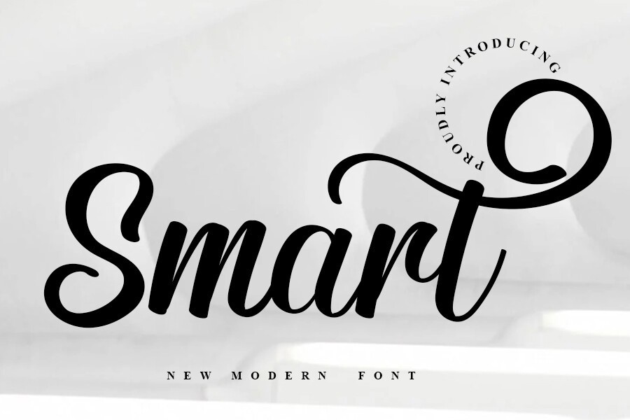 Ejemplo de fuente Smart Regular