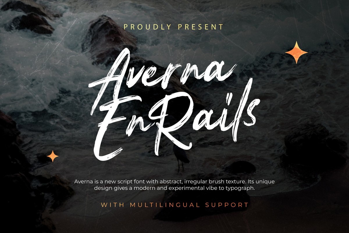 Ejemplo de fuente Averna En Rails Regular