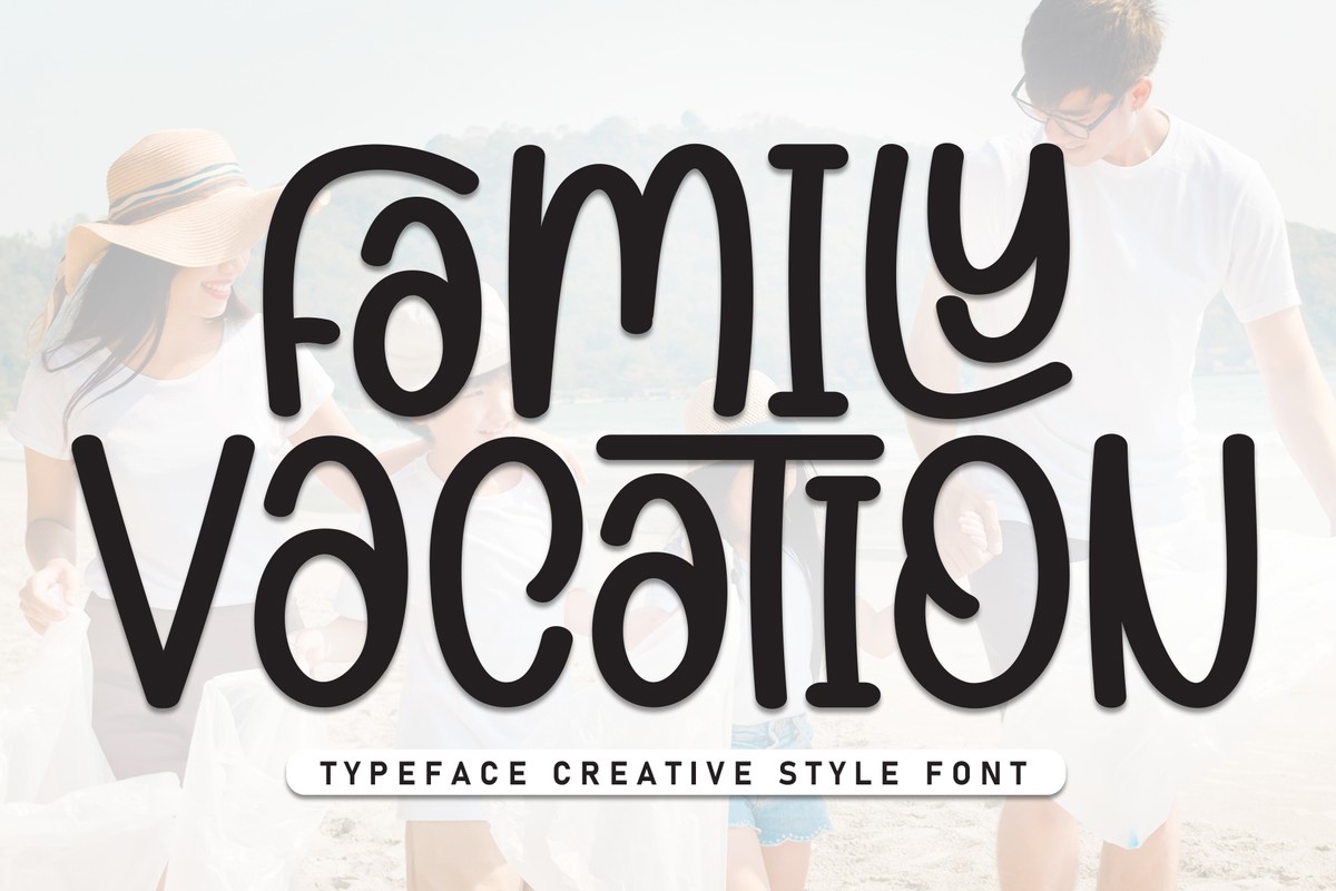 Ejemplo de fuente Family Vacation Regular