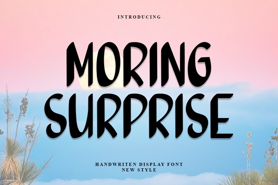 Ejemplo de fuente Morning Surprise