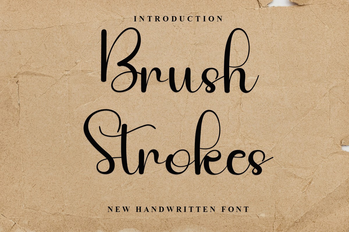 Ejemplo de fuente Brush Strokes Regular