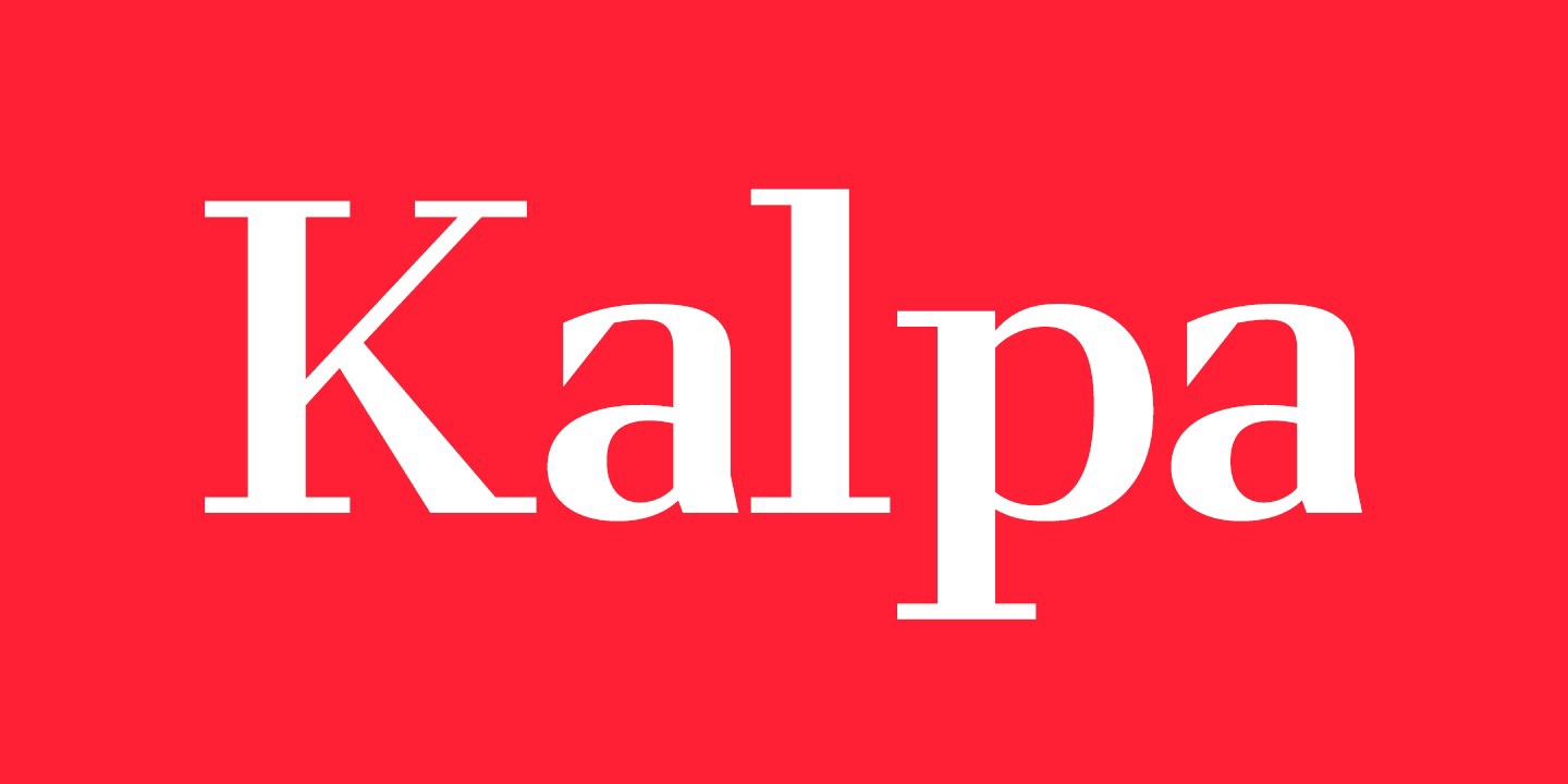 Ejemplo de fuente Kalpa Bold