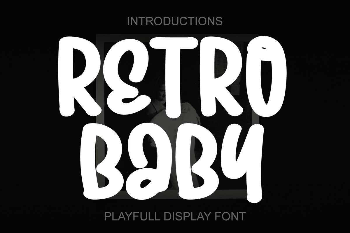 Ejemplo de fuente Retro Baby