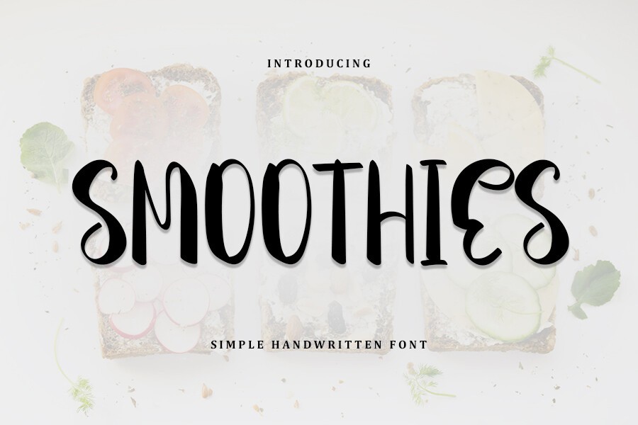 Ejemplo de fuente Smoothies