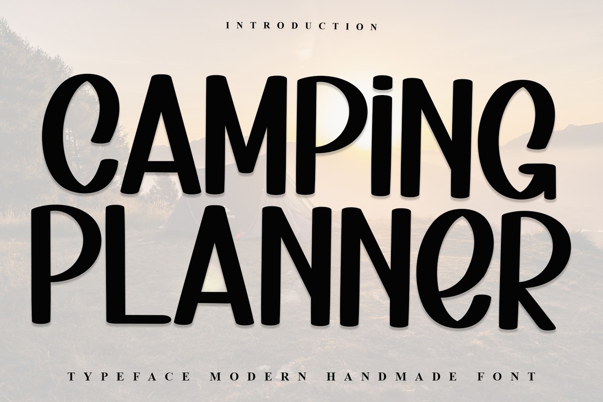 Ejemplo de fuente Camping Planner