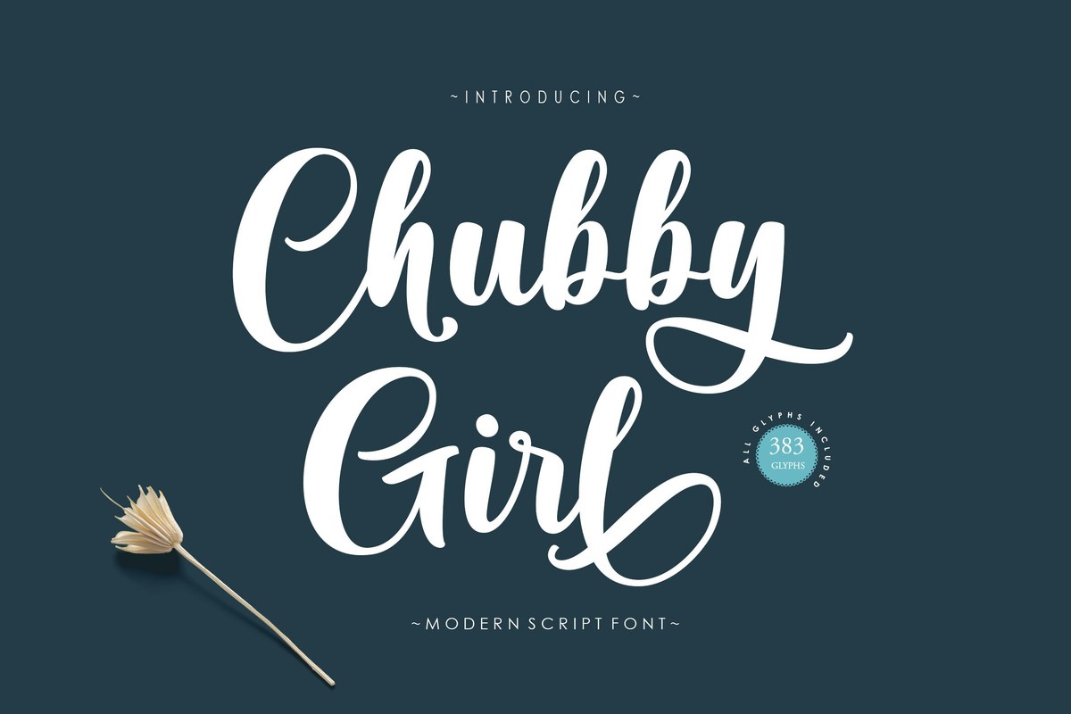 Ejemplo de fuente Chubby Girl Regular