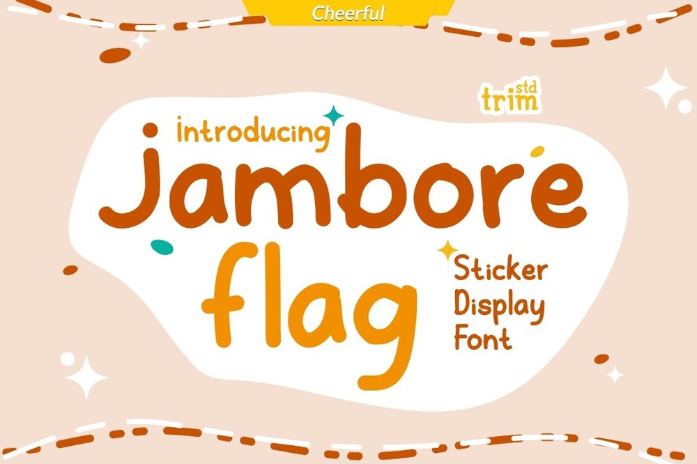 Ejemplo de fuente Jambore Flag Regular