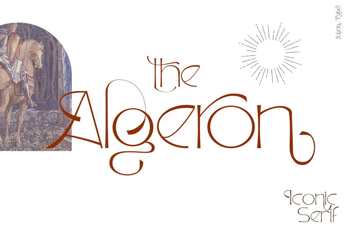 Ejemplo de fuente The Algeron