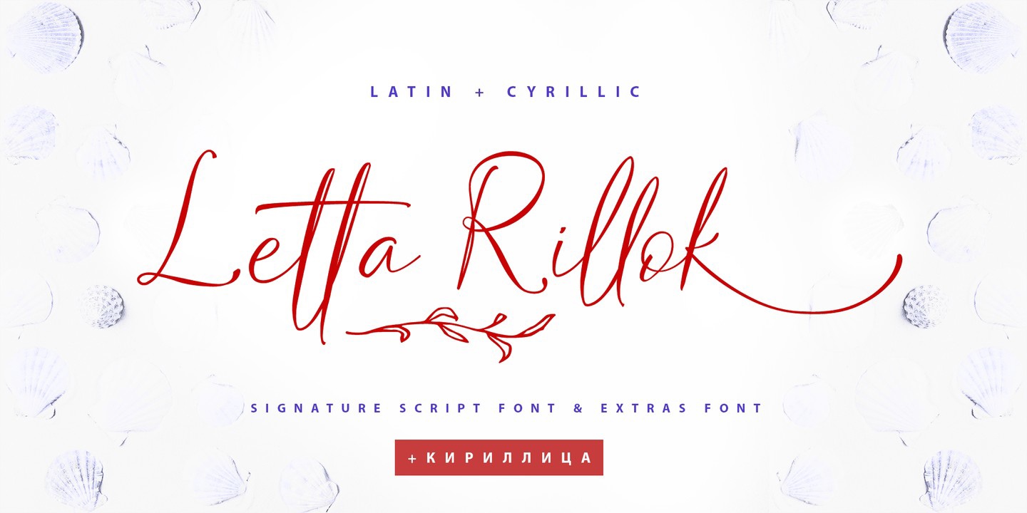 Ejemplo de fuente Letta Rillok Cyrillic Symbols