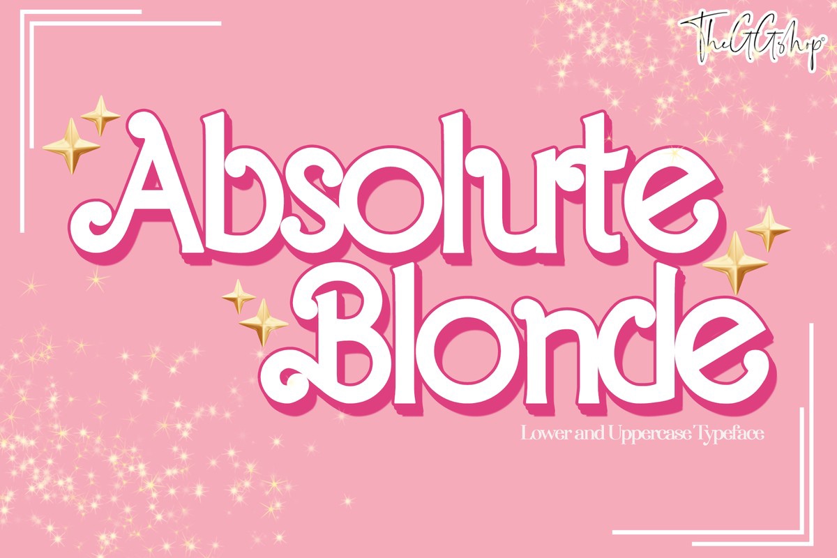 Ejemplo de fuente Absolute Blonde