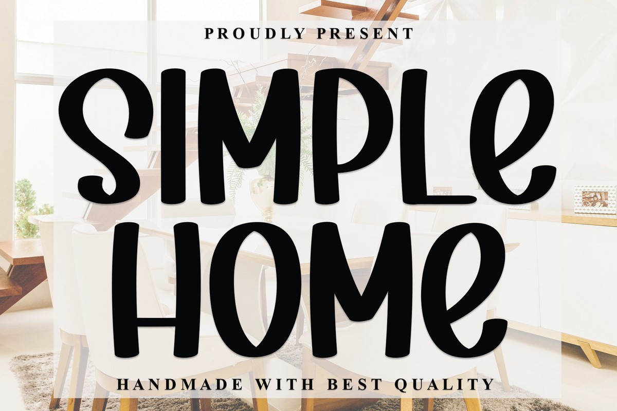 Ejemplo de fuente Simple Home