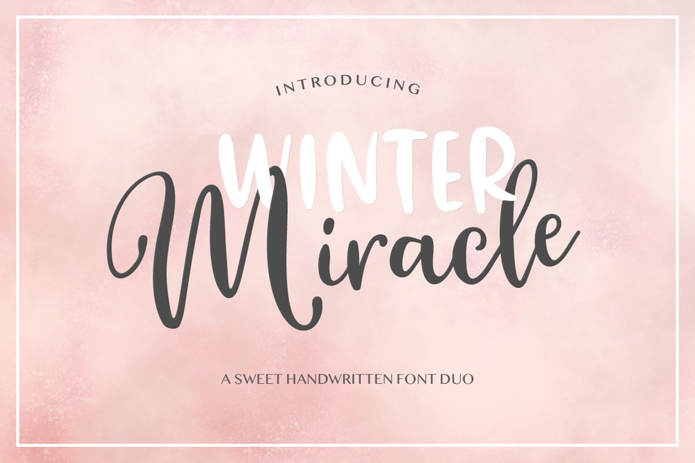 Ejemplo de fuente Winter Miracle