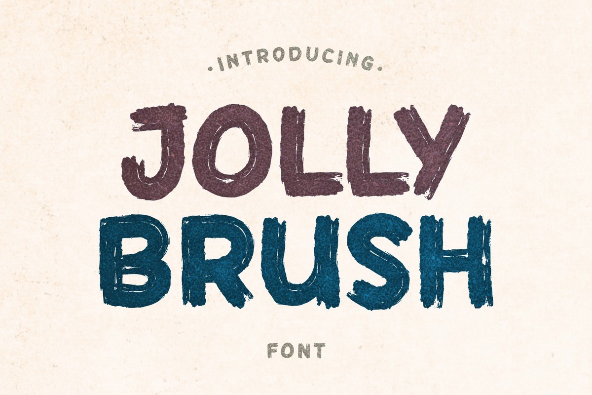 Ejemplo de fuente Jolly Brush