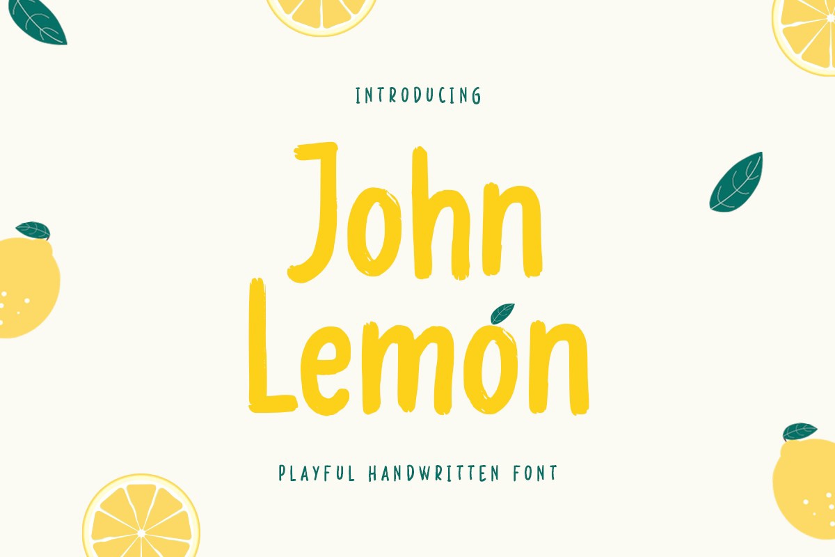 Ejemplo de fuente John Lemon