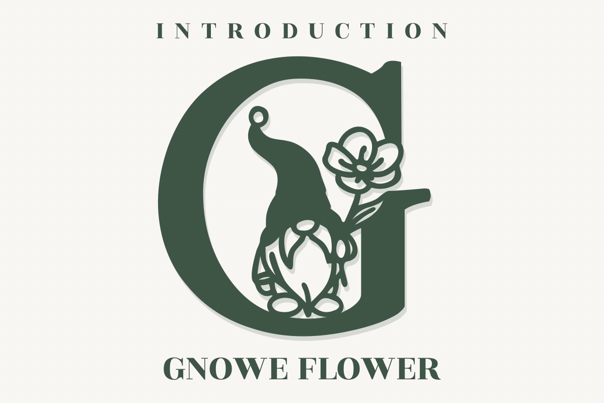 Ejemplo de fuente Gnome Flower