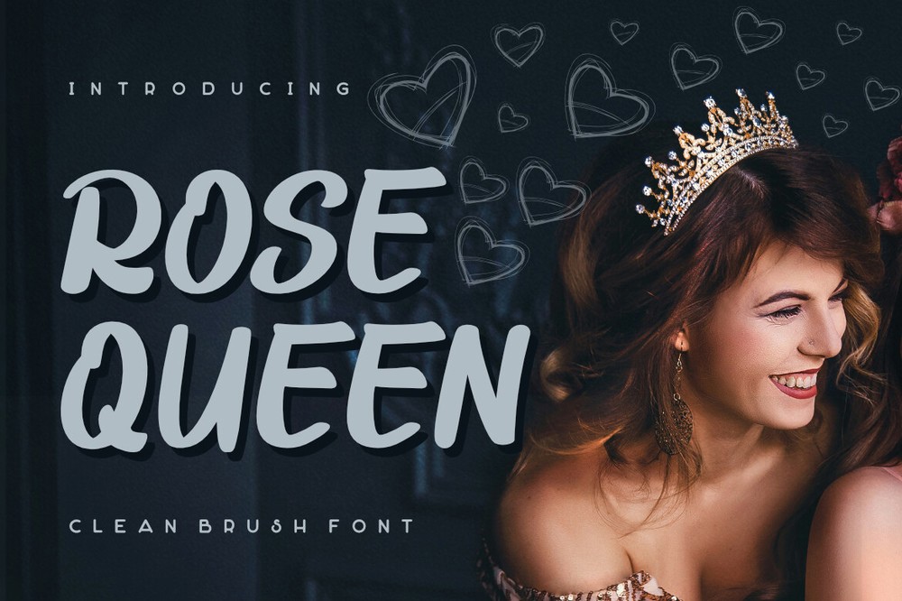 Ejemplo de fuente Rose Queen