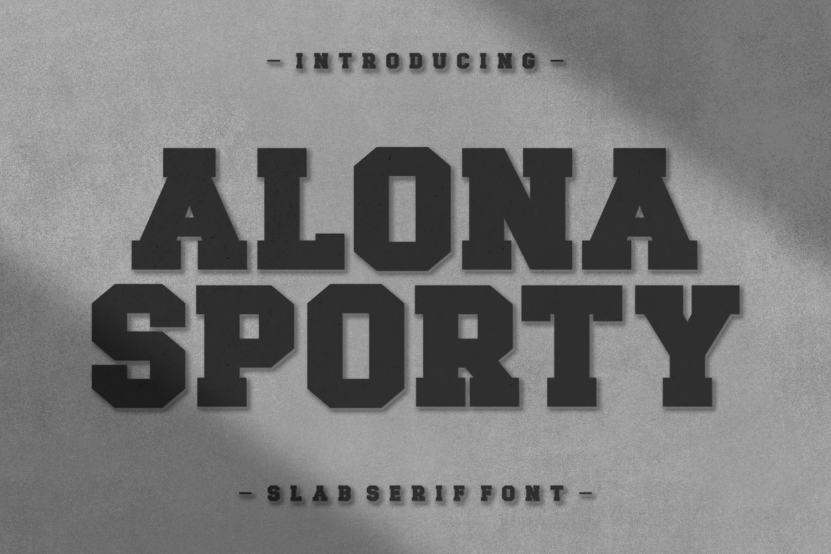 Ejemplo de fuente Alona Sporty