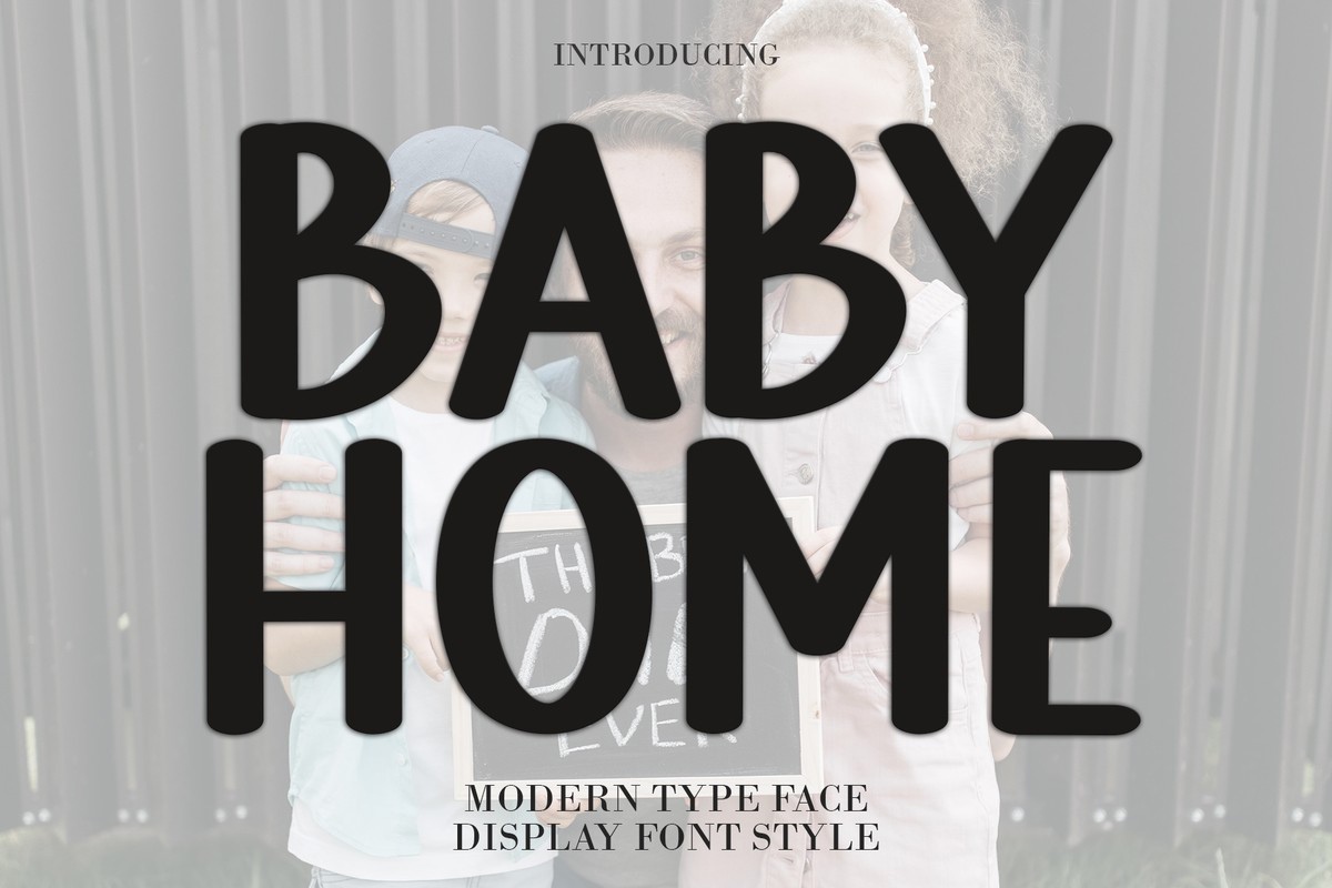 Ejemplo de fuente Baby Home